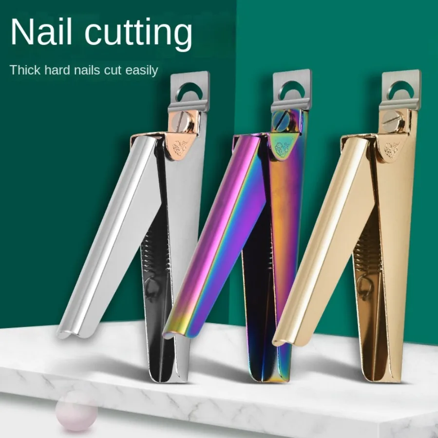 Stainless Steel Nail Clippers Nail Tools Color Titanium Steel Nail Push Dead Skin Clippers Special Nails Art Tools Nail Cutter