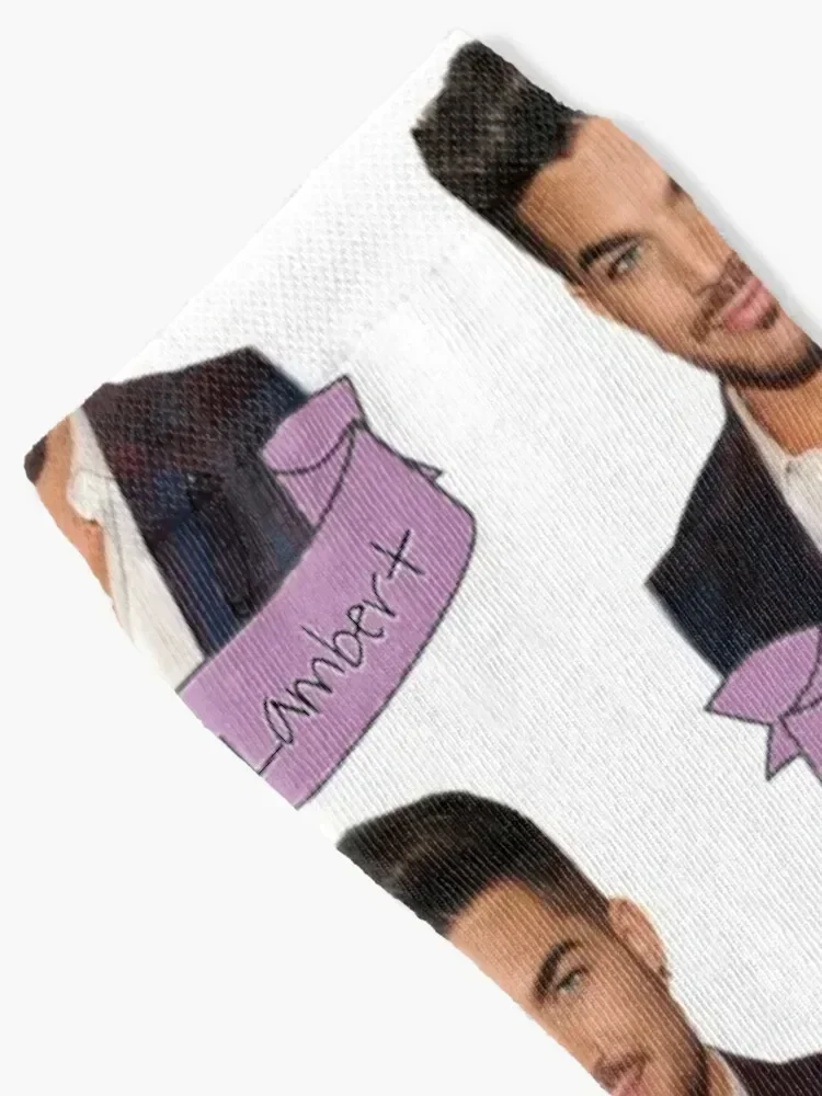 Adam Lambert banner Socks winter custom sports retro Climbing Socks Women's Men's