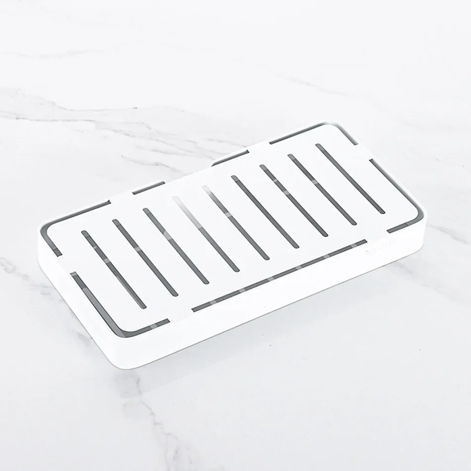304 Stainless Steel Soap Holder Black Sliver Brushed Rose Gold White Storage Shower Soap Dish Shelf for Kitchen Toilet Bathroom - view 4