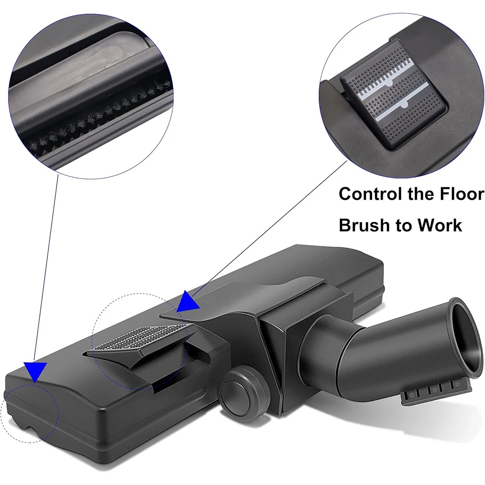 Universal 32mm/35mm Nozzle Compatible with Karcher Electrolux Rowenta Miele Dirt Devil Vacuum Cleaner,Nozzle for Carpet or Tiles