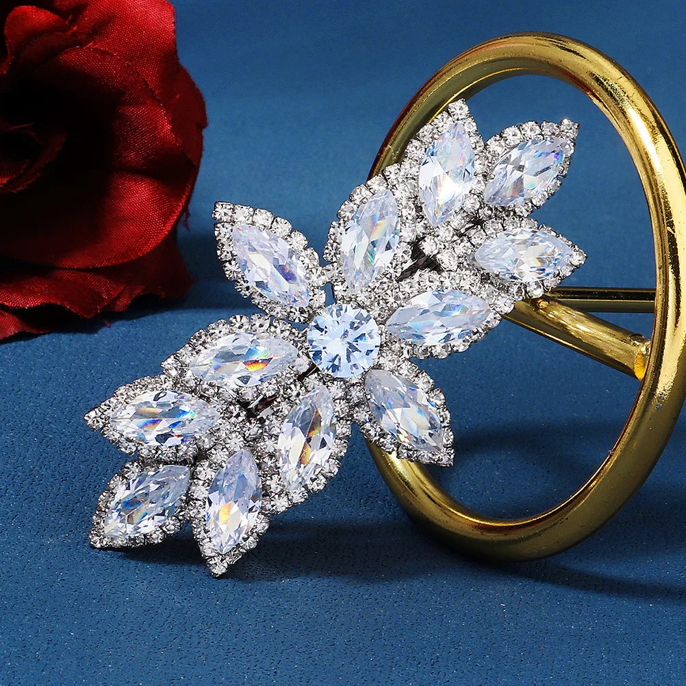 

Wedding Rhinestones Hair Clip Crystal Barrette Women Girls Elegant Design Various Occasions Stylish Accessory Eye Catching