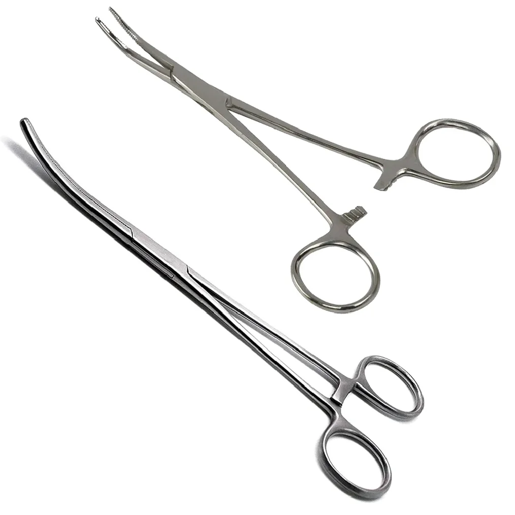 

1-2Pcs Fishing Pliers Hook Extractor Fish Control Unhooking Equipment Remover Curved Tip Slicer Surgical Locking Clips Tool