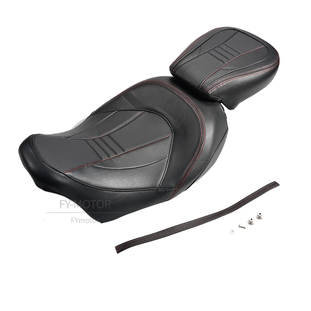 Motorcycle Low-Profile Two-Up Driver Passenger Seat Fit Harley Touring CVO Street Glide Road King Special Classic 2009-2023 2022