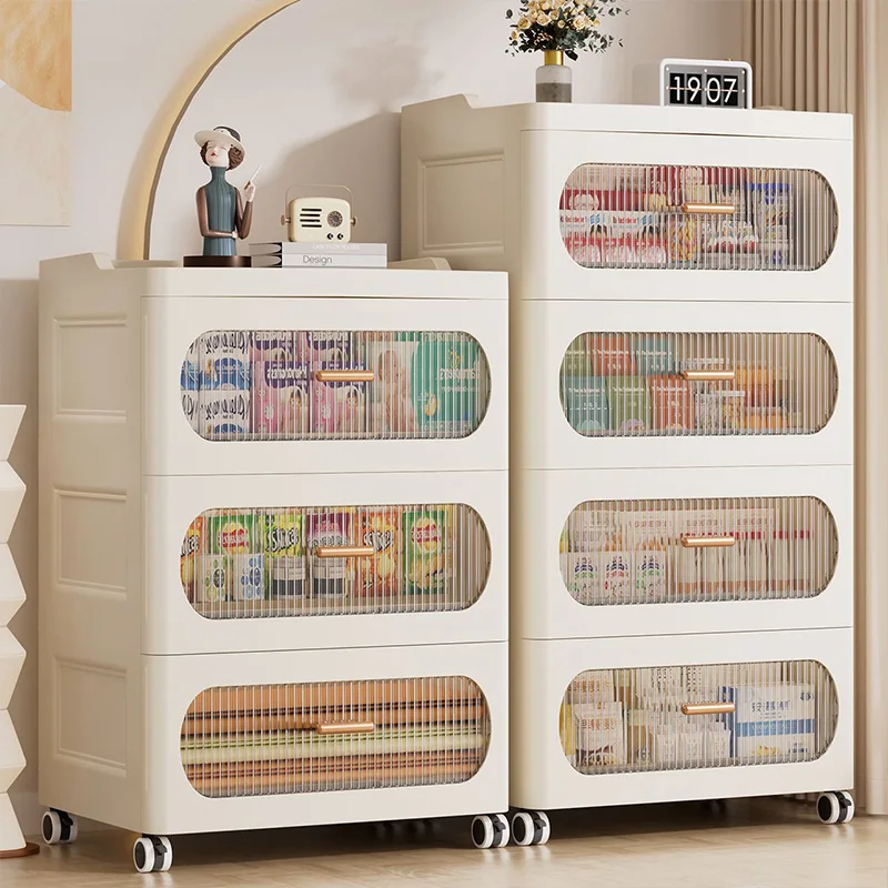 

Пластиковый многоярусный передвижной органайзер-ящик для хранения: для дома, прикроватной зоны, гостиной, кухни, утолщенный, многослойный