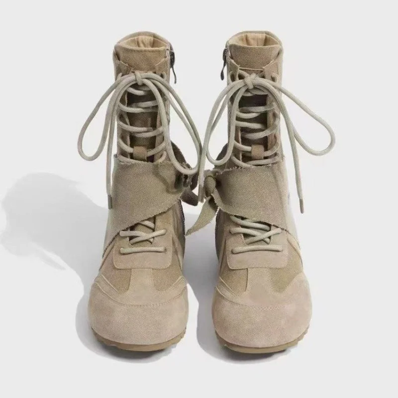 كعب منخفض (أقل 3 سم) أربعة مواسم PU الجانب سستة قصيرة أحذية الموضة مريحة زيادة المرأة حذاء من الجلد #1