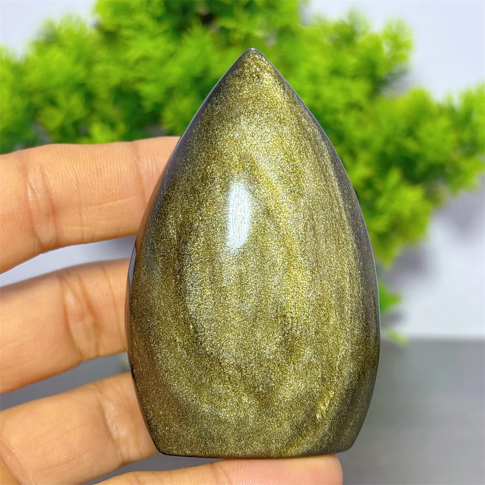 Golden Obsidian Free Form Natural Crystal Room Decor Lucky Quartz Stone Garden Reiki Gifts Healing Energy Love Home Decoritem