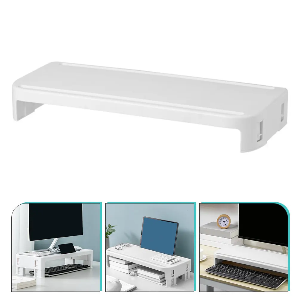 Computer Monitor Stand Sturdy Office Desktop Heightening Rack Strong Abrasion Resistance Monitor Shelf Computer Base for Neck