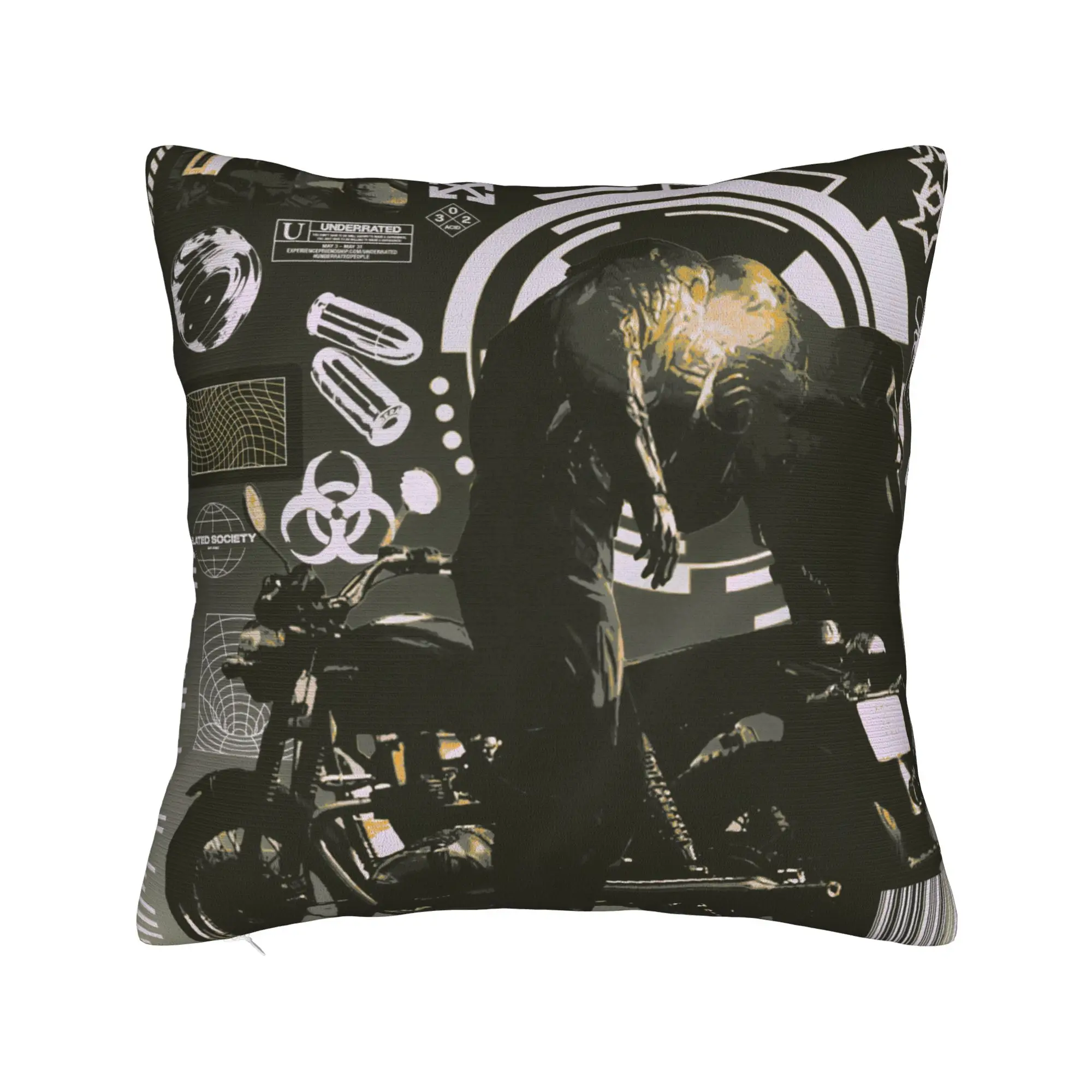 Metal Gear Solid Game Pillow Cover  Morden Pillow Case For Living Room Bed Chair Print Pillowcases Gift Idea