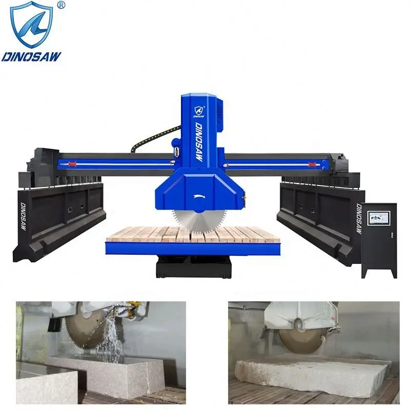 Black stone cutter bridge saw for granite countertops limestone and marble
