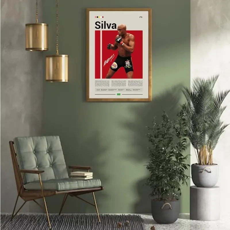 Boxing Legend Heavyweight Champion Poster Fight Night Mike Tyson Sonny Liston Canvas Painting Wall Art Living Room Home Decor