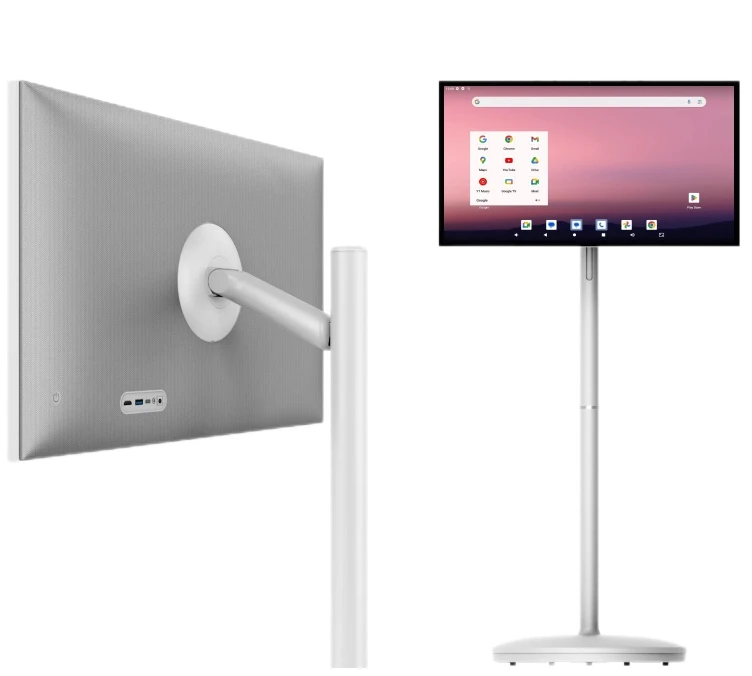 Televisor Inteligente LED Portátil de 32 Pulgadas con Pantalla Táctil, Android 13, Alimentado por Batería, Control Remoto Bluetooth, Pantalla Full HD de 240Hz, Cámara Integrada de 13MP
