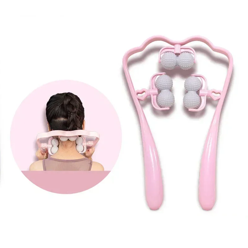 

Multi Functional Manual Massager for Cervical Spine Shoulder and Neck Massage Handheld Neck Clamp Kneading Neck Massager