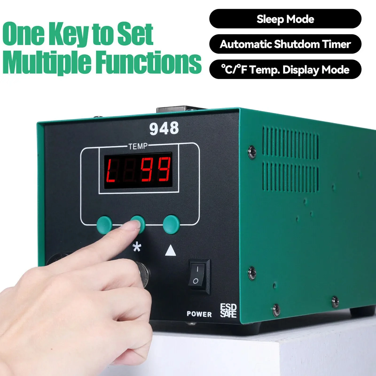 YIHUA 948 Hot air Soldering station temperature adjustable industrial 2 in 1 anti-static desoldering table