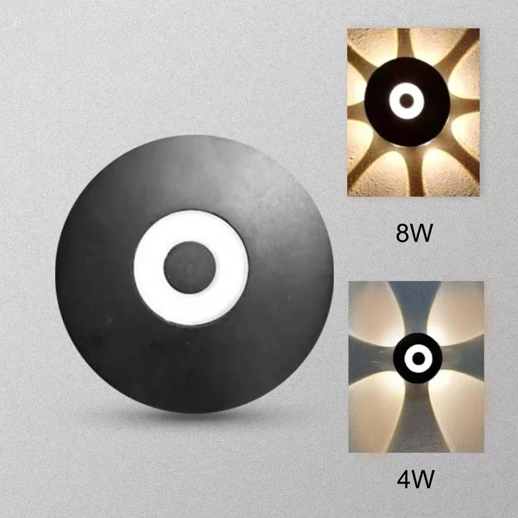 IP65 aluminum LED waterproof wall light for indoor and outdoor use, suitable for hard connected wall lamp in porch gardens