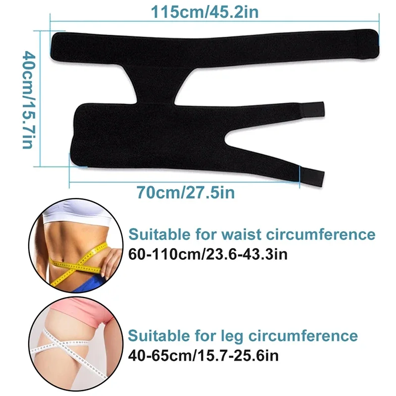 Hip Brace Thigh Compression Sleeve For Sciatica Joint Arthritis Muscle Hip Pain Relief Wrap Groin & Hamstring Support Belt