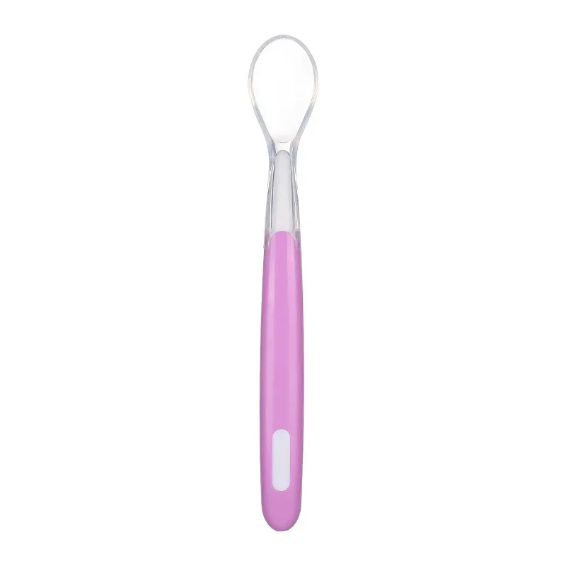 Silicone Soft Spoon for Newborn Baby Feeding Training Spoon Complementary Tableware BPA Free Safe Children Dining Utensils