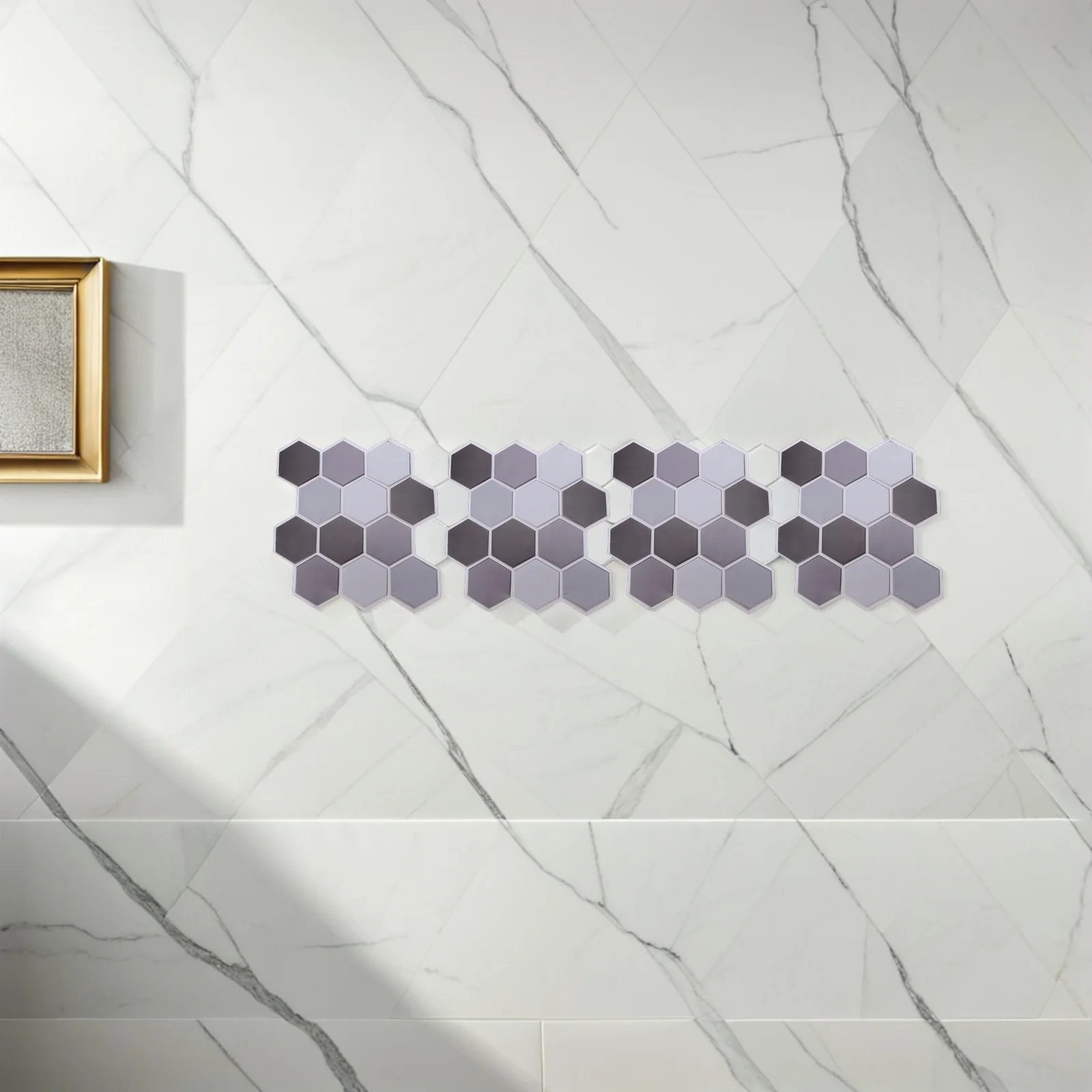 

10pcs 3D Hexagonal Wall Stickers Peel Stick Honeycomb Decals For Bedroom Living Room Self-Adhesive Tile Decor Plastic Waterproof