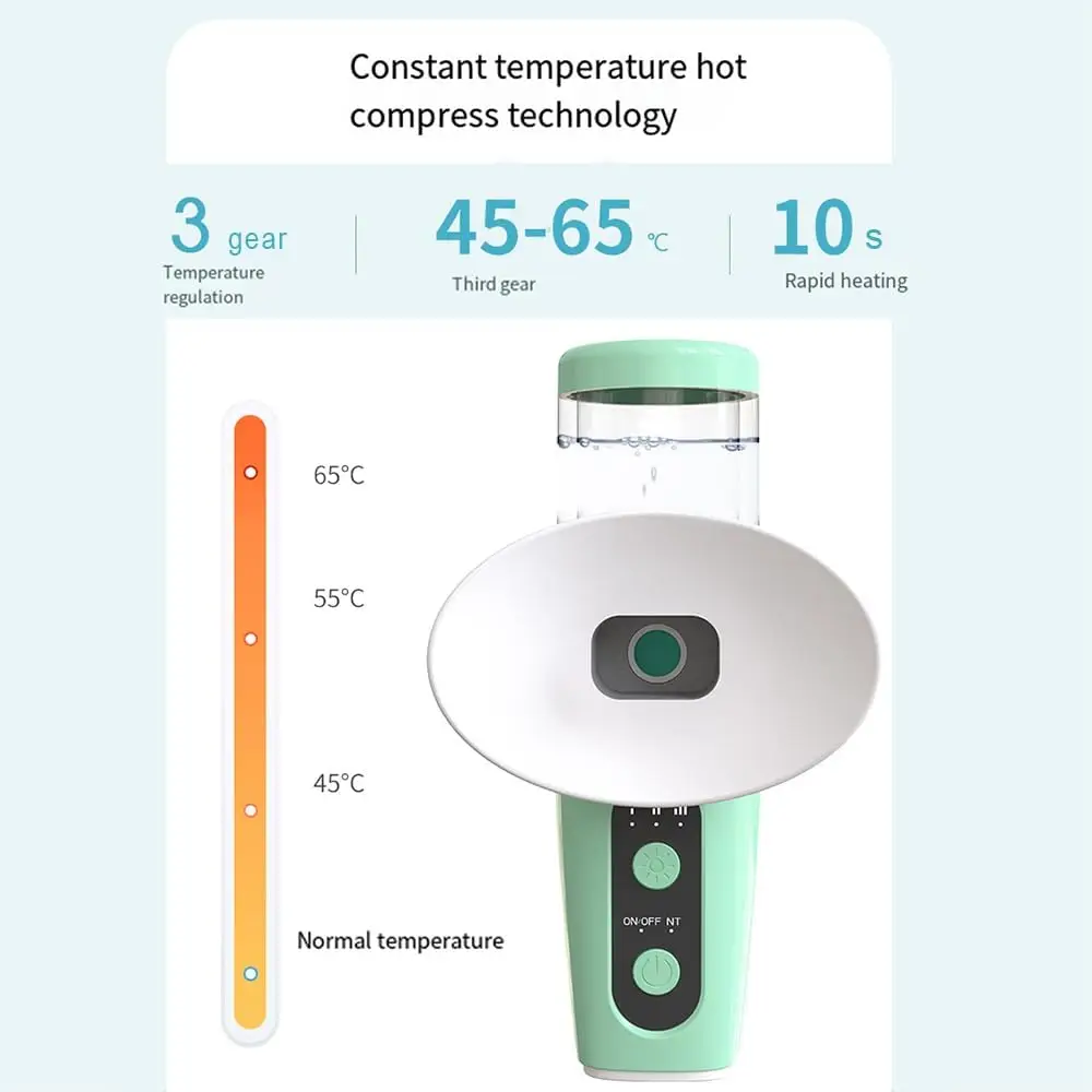 علاج بالبخار للعيون الجافة، بخاخ بخار محمول لتخفيف العين الجافة ودعم الترطيب القابل لإعادة الشحن #5