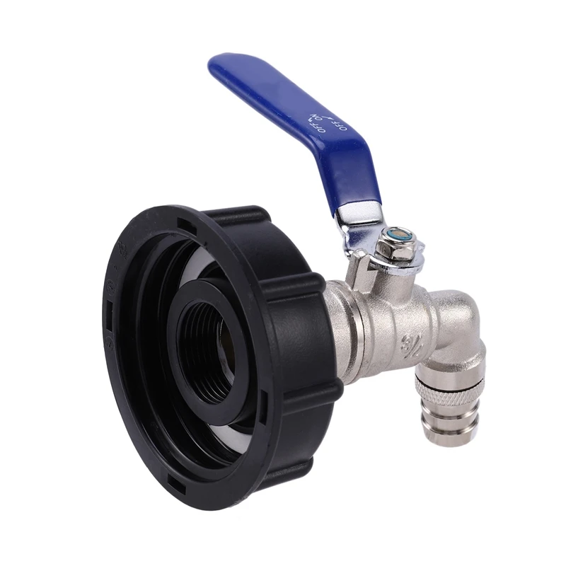 IBC Ball Outlet Tap Tank 3/4 inch Food Grade Drain Adapter 1000L Tank Rainwater Container Brass Hose Faucet Valve