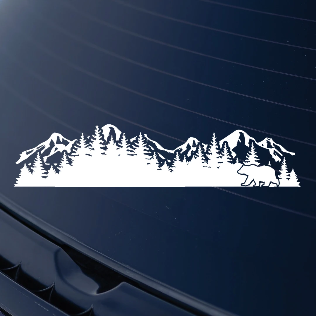 forest and bear/car tail mark decorative stickerCar Emblem Graphic, vinyl sticker,Decals for your cars, SUV, TRUCKS