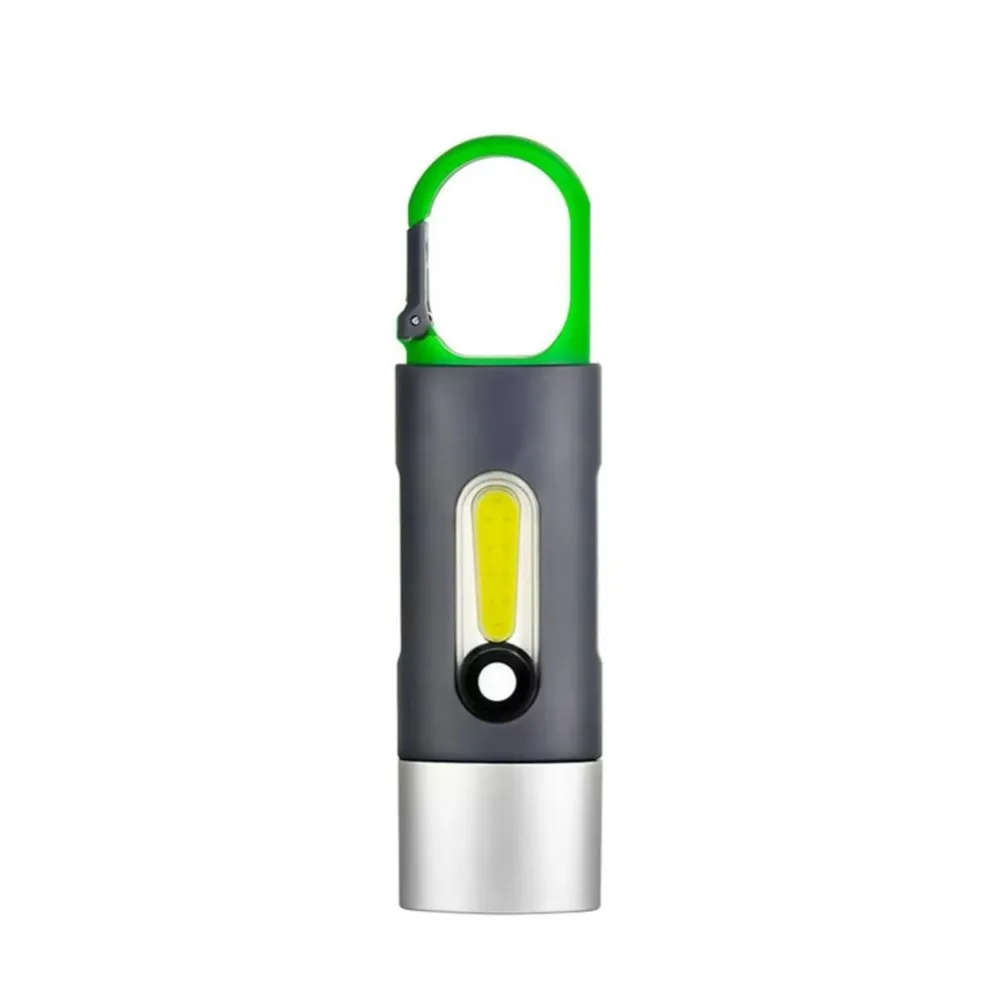 

Red Blue Warning Light Zoomable Flashlight Waterproof Portable Hook Rechargeable Flashlight Type-C Fast Charging