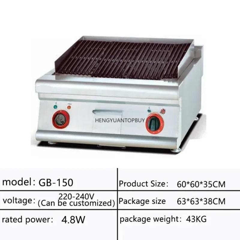 Counter Top Multi-function Range Hotel Kitchen Stainless Steel Commercial 2 Burners  Cooking Stoves with Gridlle