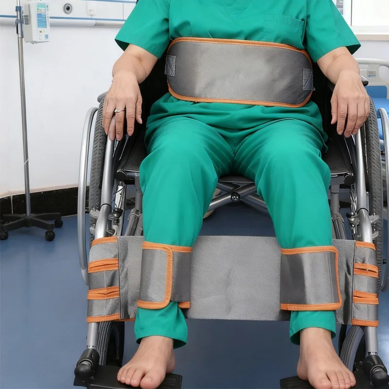 

Elderly Wheelchair Leg Safety Strap Magic Hook Loop Fastening Adjustable Foot Restraint Fixing Belt Medical HealthCare Accessory