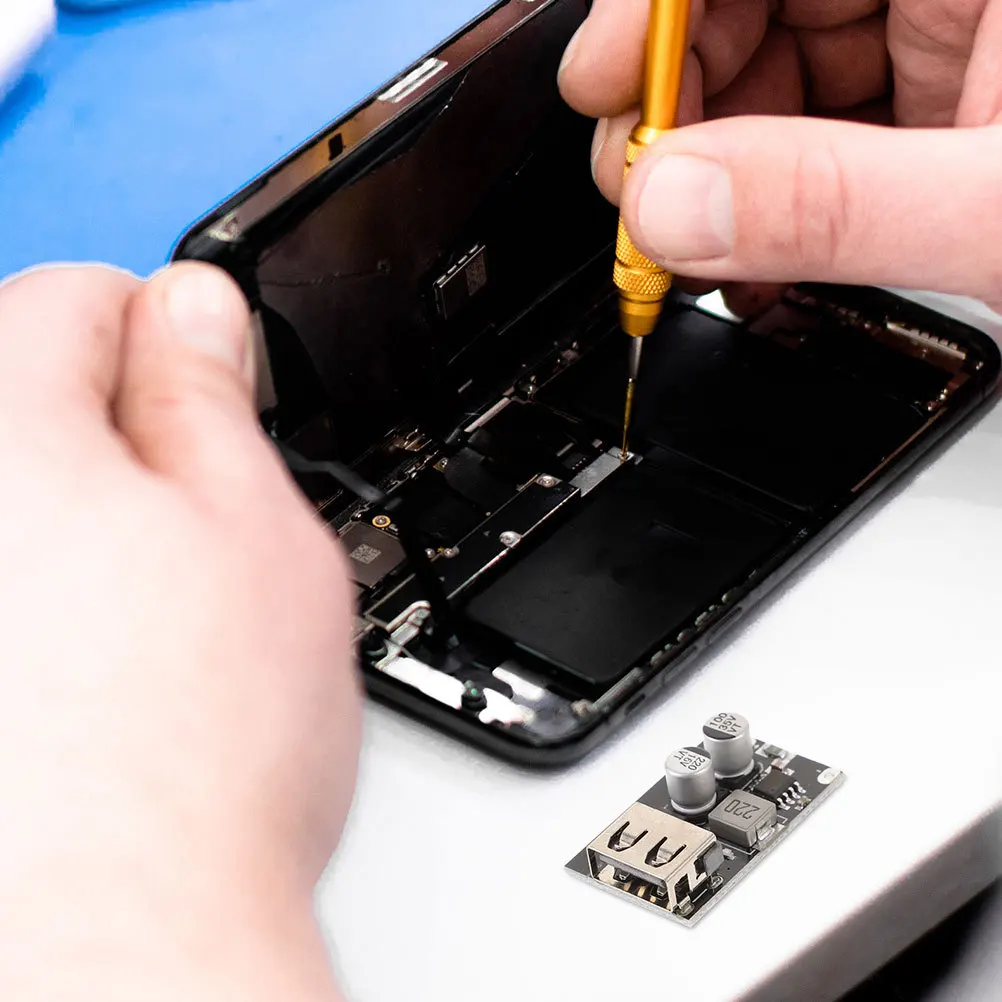 

2pcs Fast Charging Board 12V 24V To Usb 3.0 Step Down Converter Module For Car Home Office Dc To Dc Voltage Regulator Power