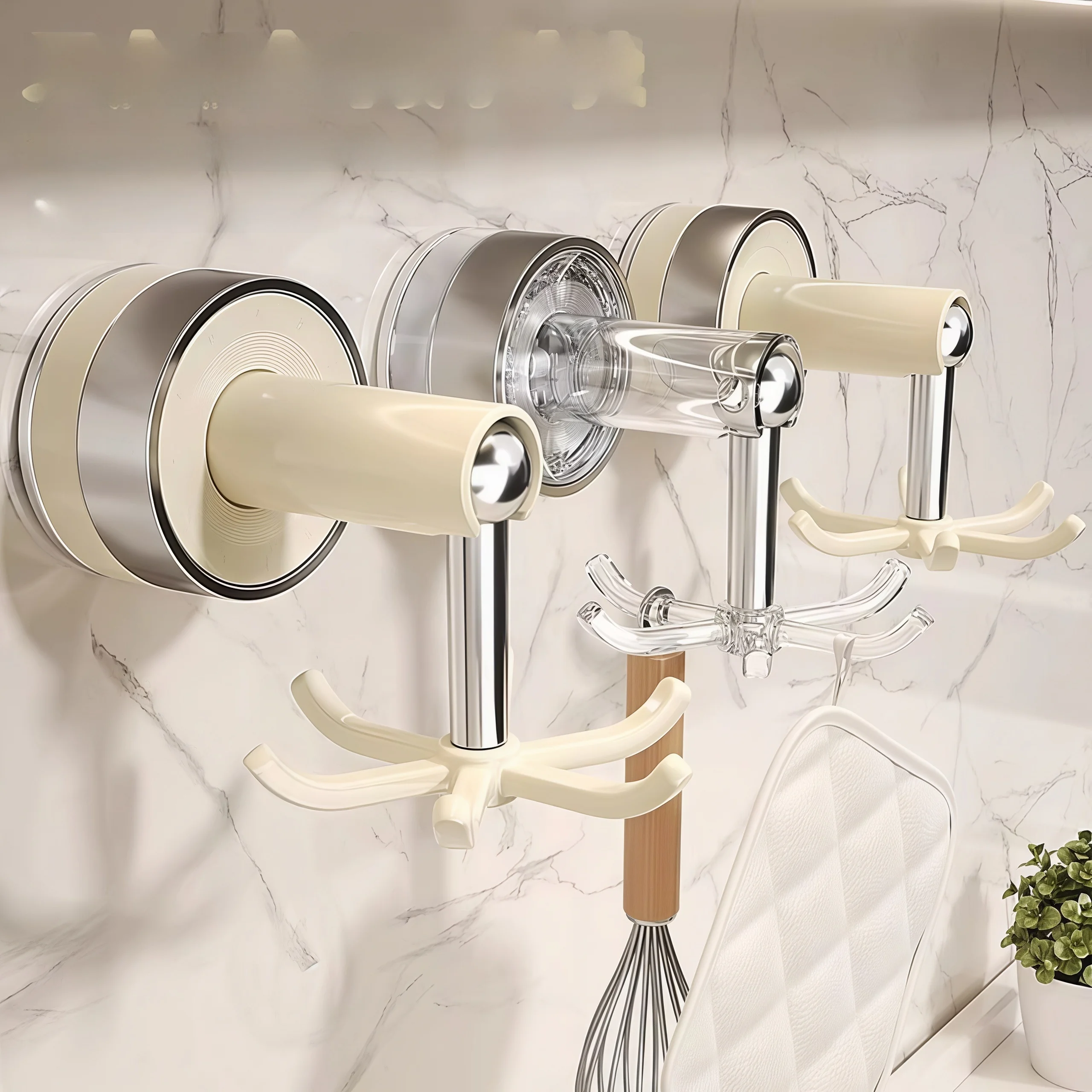 support-de-rangement-multifonctionnel-pour-cuisine-a-ventouse-rotatif-a-six-griffes-sans-percage-mural-pour-cuilleres-et-spatules