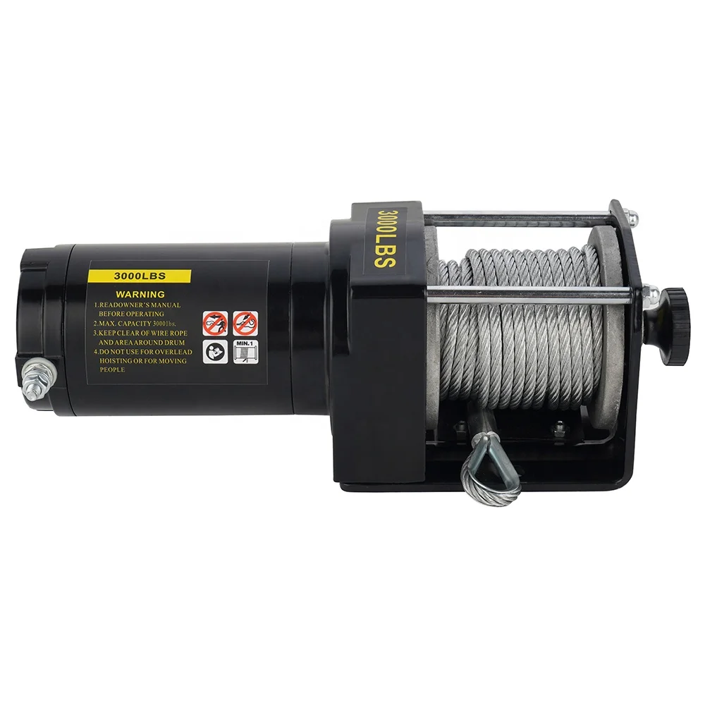 자동차용 무선 리모컨이 있는 소형 전기 윈치 (3000lbs 용량)