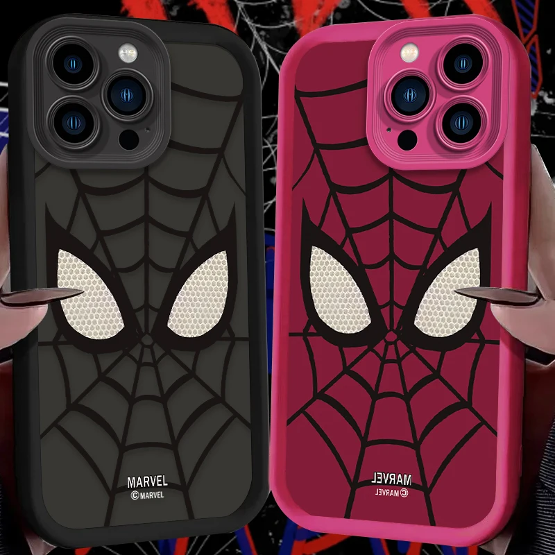 Marvel Spider Man Phone TPU Case For iPhone 16 15 14 13 12 11 Pro Max X XS X S Max XR SE 2020 7 8 Plus Shockproof Silicone Cover