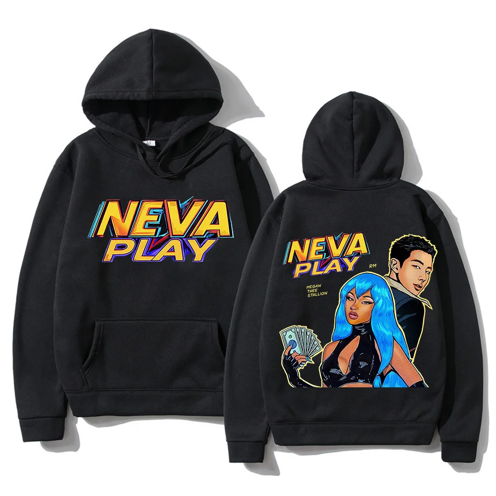 New in hoodies&sweatshirts Megan Thee Stallion Neva Play Men Women Harajuku Aesthetic Unisex Streetwear Fleece Pullover Vintage