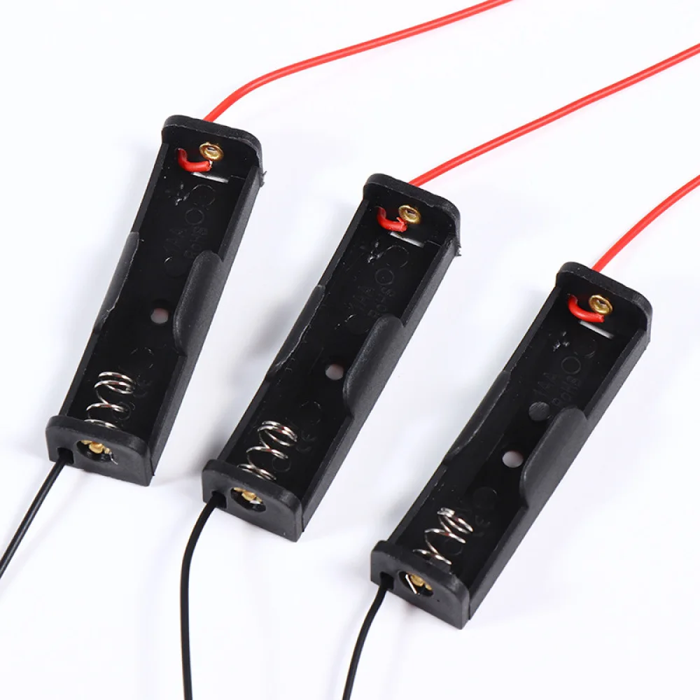 Electronic Circuit Power Case For AA Batteries With Switch DIY Experiment Educational Learning Device