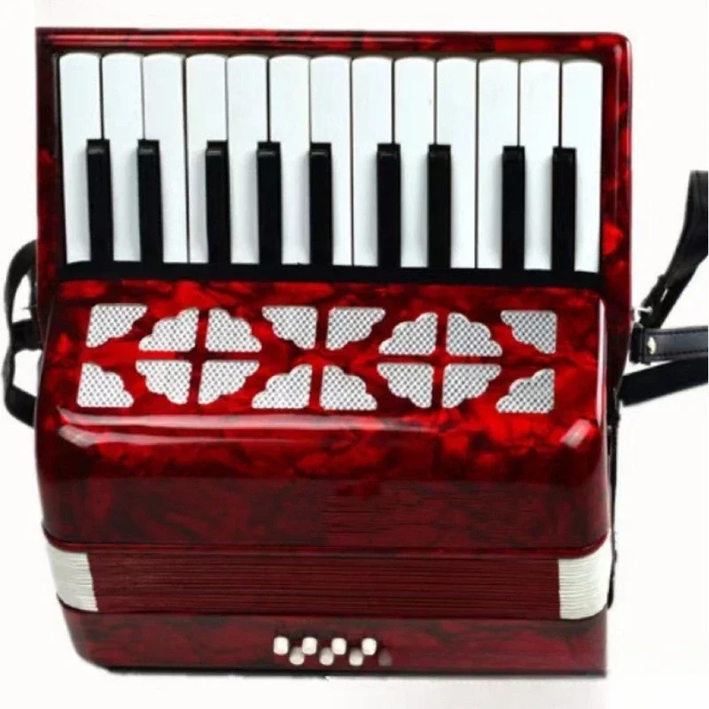 22 key 8 bass accordion, accordion instrument for beginners, middle school and high school students