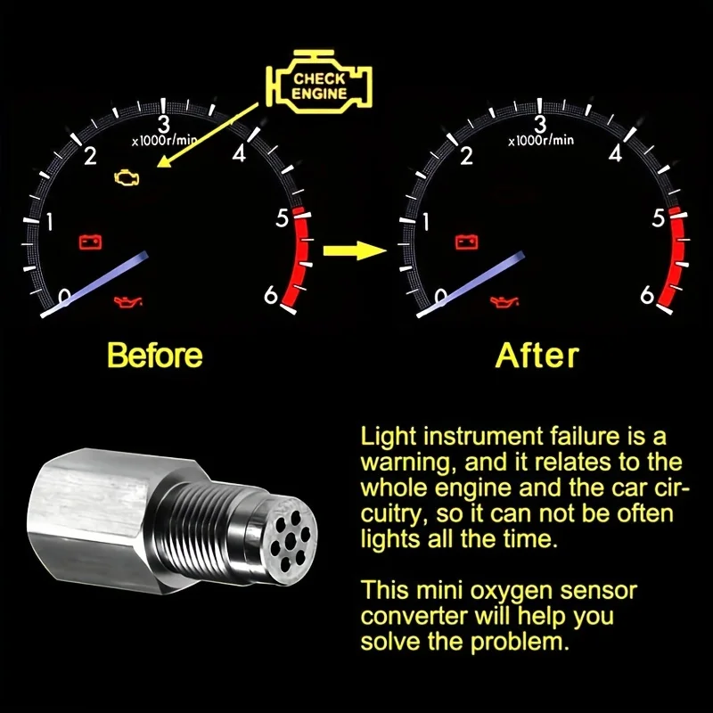 الأوكسجين الاستشعار فاصل محول ضوء المحرك بونغ المحول الحفاز إصلاح M18 * 1.5 مستشعر الأكسجين