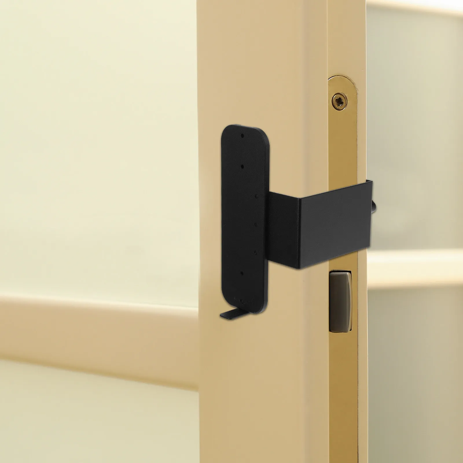 Metal Heavy Duty Doorbell Mounting Doorbell Stand For Office Worker Video Punch Free Security Screw Washer Design