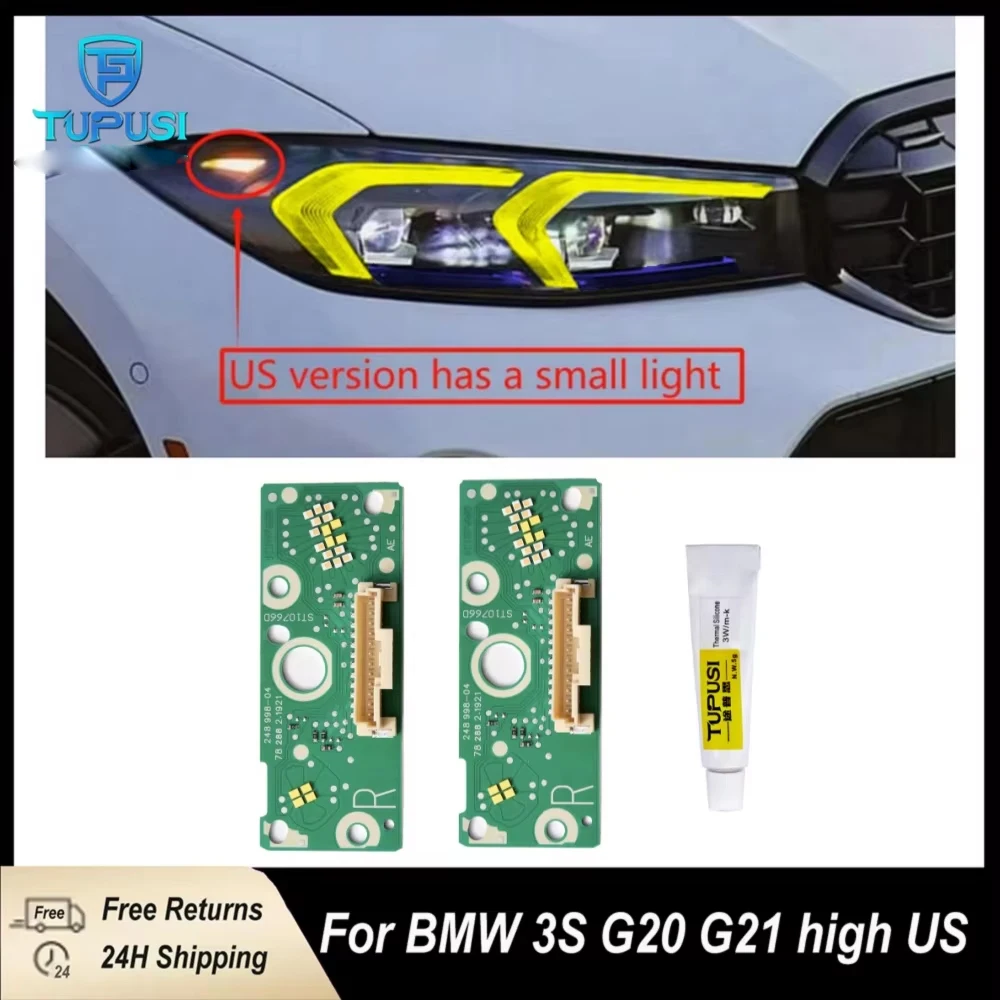 Yellow DRL Chip for BMW 3 Series G20 G21 G28 2023 and Up Low High Spec LED Headlight Daytime Running Light Retrofit Module US EU