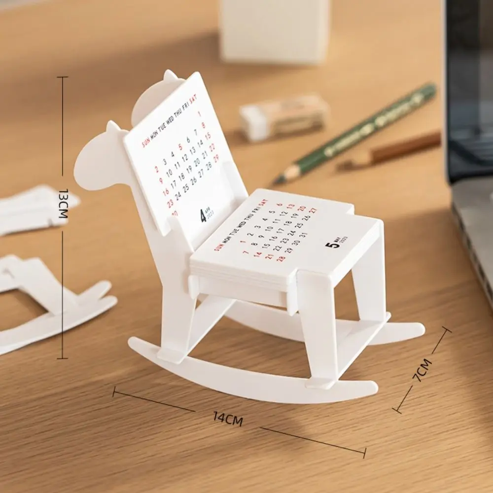 Mini 2025 Desk Calendar 3D Diy Trojan Horse Calendar Target Plan Days Until Building Block Calendar Children