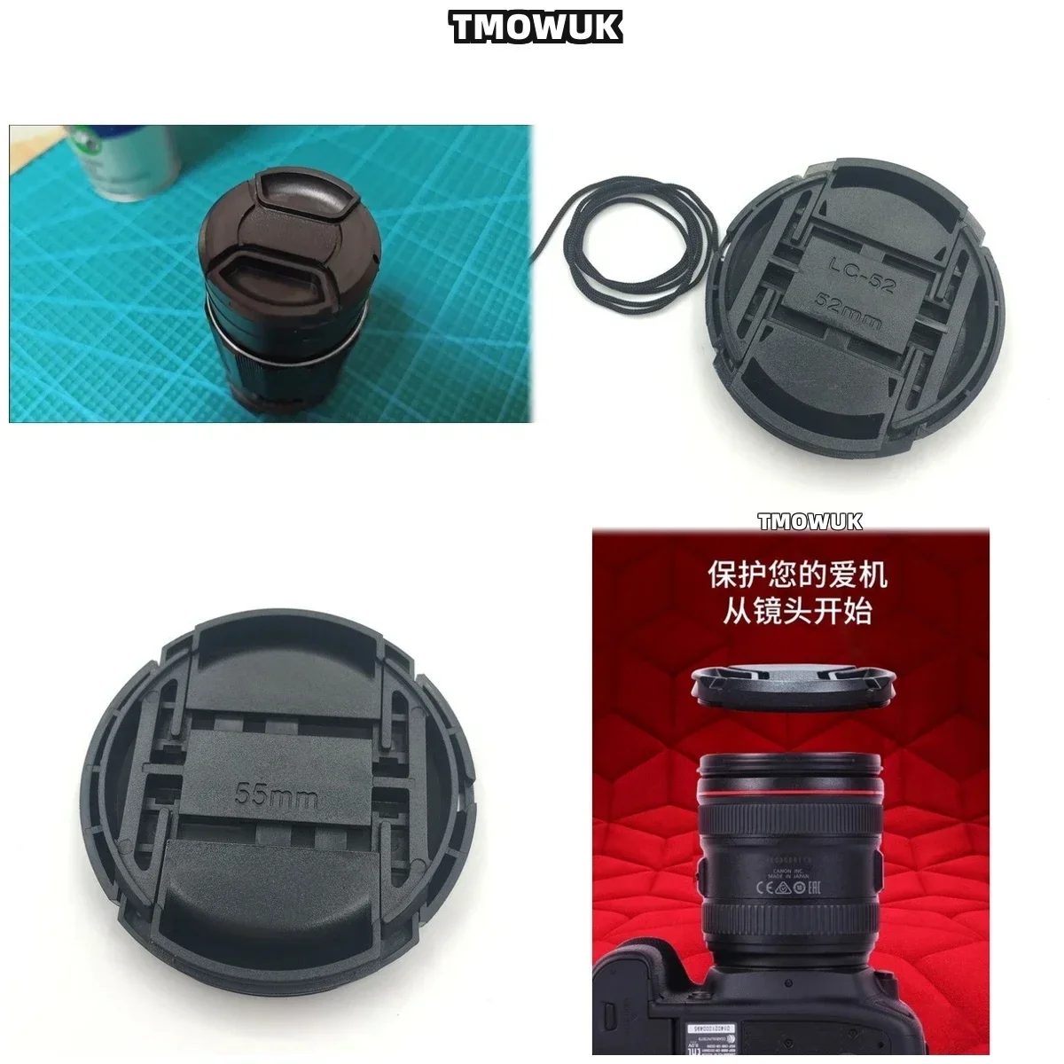 

For OLYMPUS PEN E-PM12345678910 E-M1 510 OM E-510 Camera Lens Cap Protective Cover Center Pinch Snap-on 49mm 52 55 58 62 67 72
