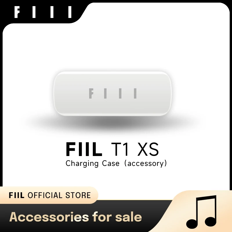 FIIL T1XS e T1X Auscultadores Carregamento Caso, Acessórios Fone de ouvido, Apenas caso de carregamento, Auscultadores não incluídos