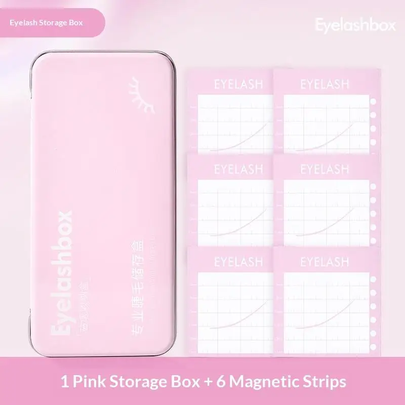 1 Set Professional Lash Organizer Case Portable Magnetic Storage Box For Eyelash With Display Palette Tray Space Saving