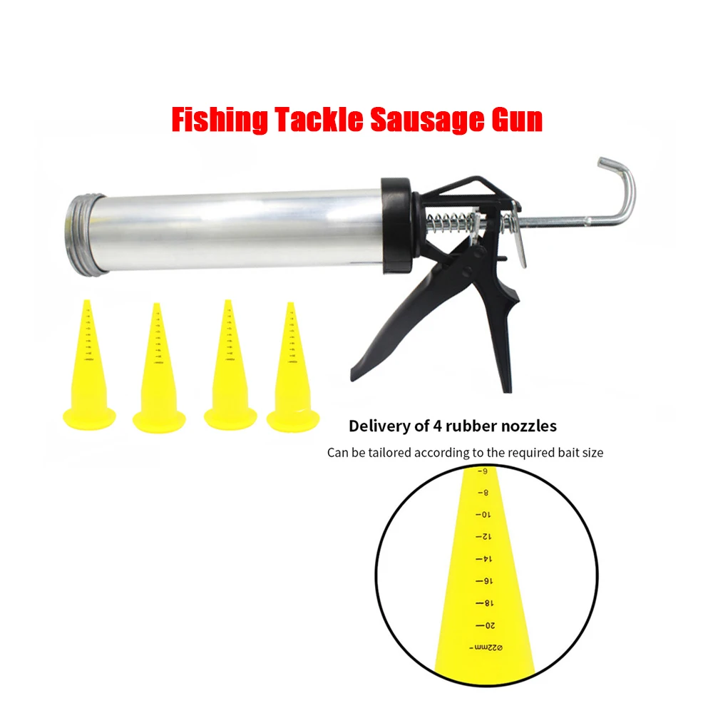 Fishing Bait Sausage Gun Baitmaster Boilie Making Kits With 4pcs Nozzles or Maker Board Optional For Carp Fishing Lure Tackle