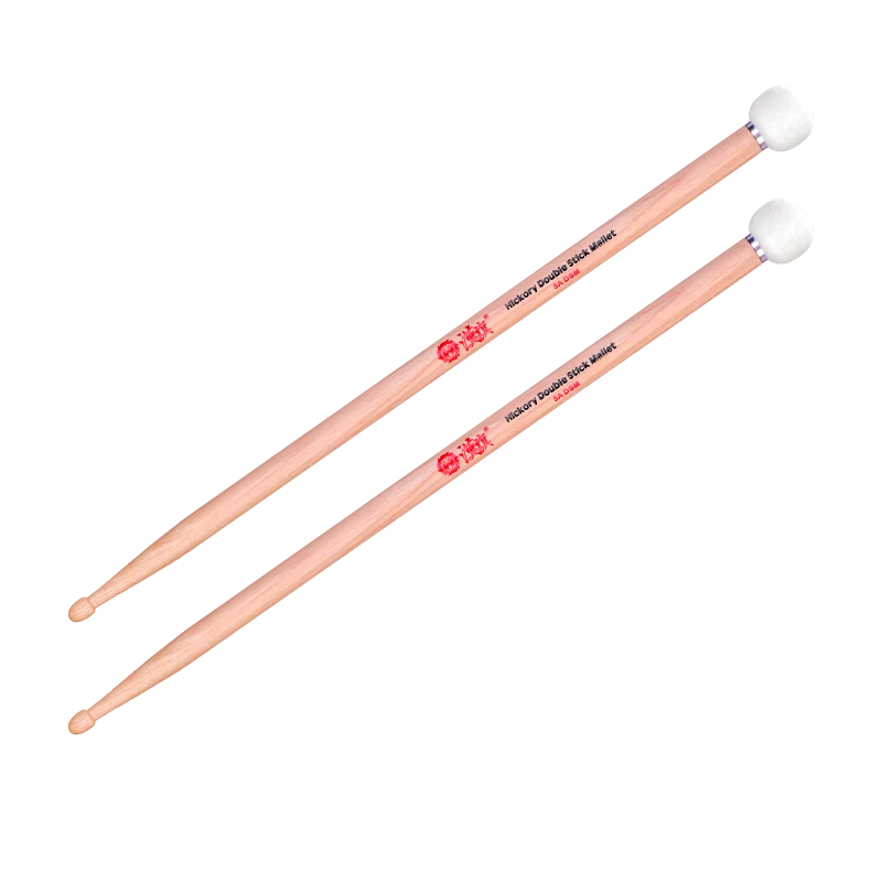 HUN 5A DSM / A3 DSM / T.5A DSM Felt Dual-Tip Drumstick – Han Flag Versatile Double-Ended Mallet, A3 DSM, Natural Wood Finish