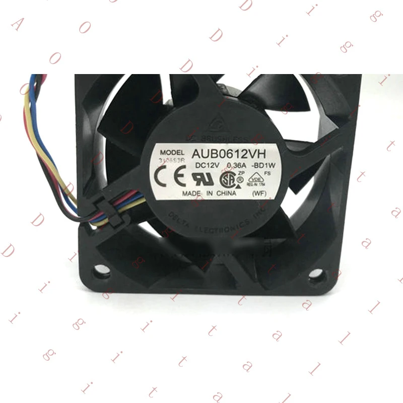 L... 1PC New  for DELTA AUB0612VH 12V 0.36A 60*60*25MM 6CM 4Pin DC Cooling Fan#QW