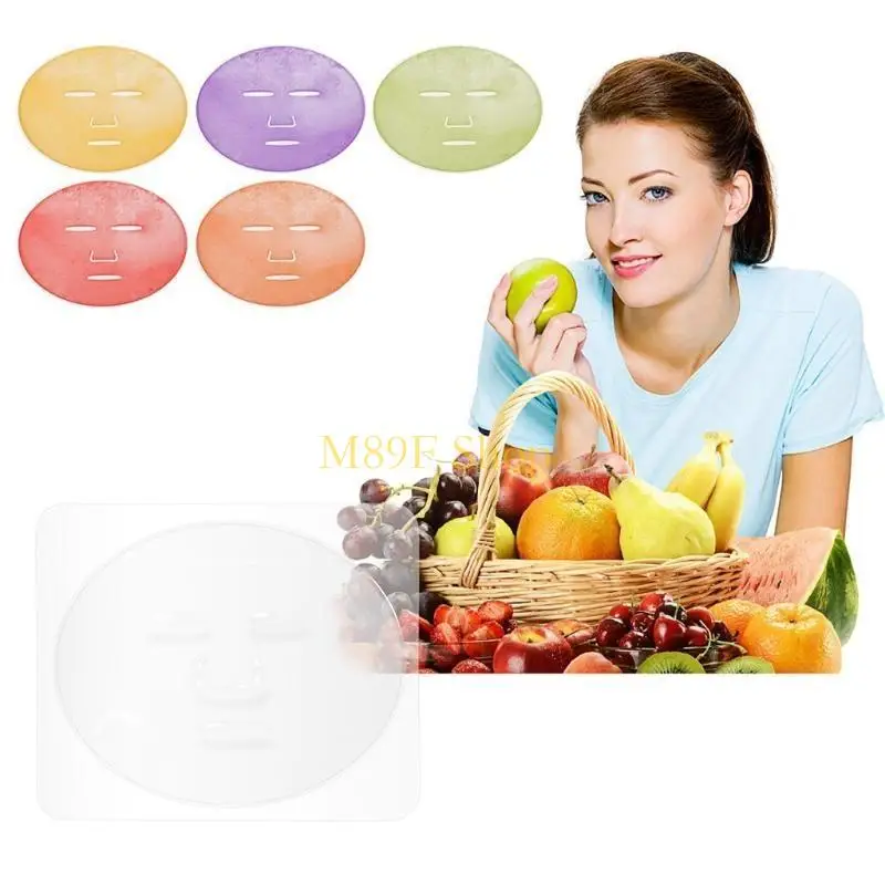 M89F 5pcs DIY لقناع الوجه صينية صينية صينية شفافة PVC الفاكهة الخضار