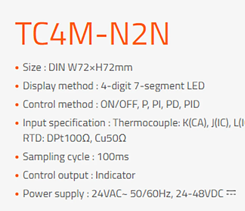 TC4M-14R TC4M-24R TC4M-N4N TC4M-N4R AUTONICS temperature controller