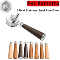 58MM 3 Ear Stainless Steel Portafilter for Barsetto Coffee Maker Large Filter Single/Double Spout Handle Coffee Accessories