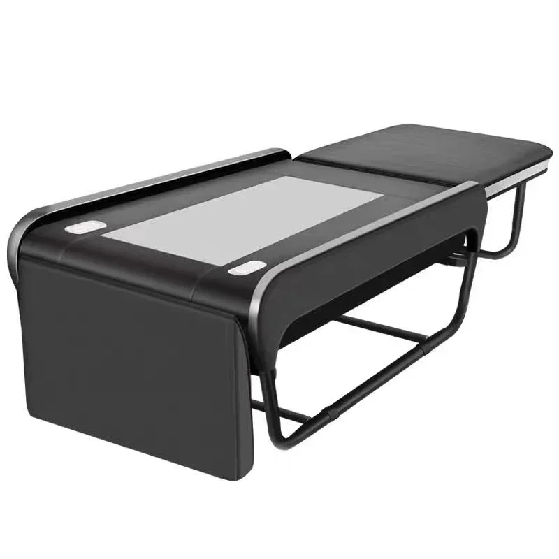 A  Light Luxury Tepidity Therapy Bed Electric Full Body Multifunctional Temperature Jade Massage Couch Automatic Massage Bed