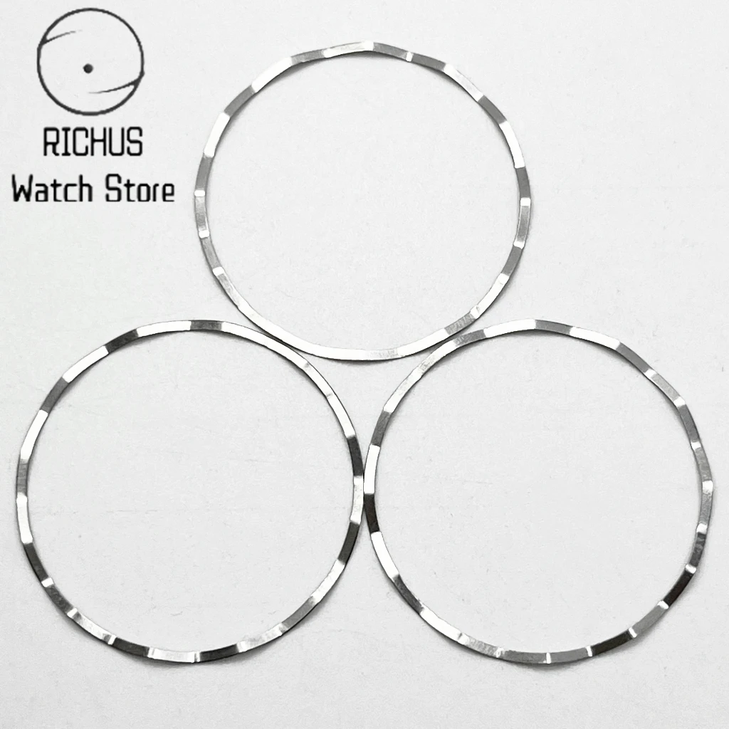 NH-الفولاذ المقاوم للصدأ ساعة دعم الحركة الدائري ، عقد طوقا ، يصلح ل NH35 ، NH36 ، اكسسوارات حركة الساعات