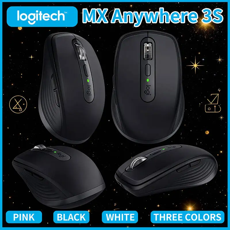 

Беспроводная мышь Logitech MX Anywhere 3S — удобная ручка, долговечный аккумулятор, плавное отслеживание для домашнего использования